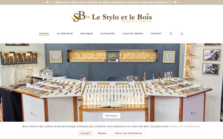 Screenshot of lestyloetlebois.fr