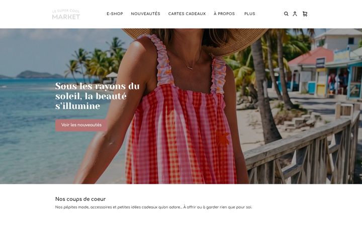 Screenshot ta' lesupercoolmarket.com