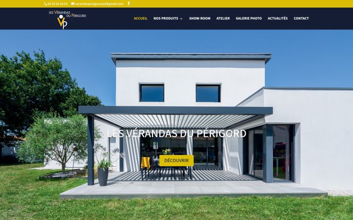 Screenshot of lesverandasduperigord.fr