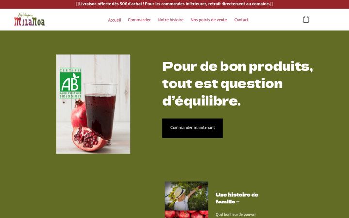 Screenshot of lesvergersmilanoa.fr