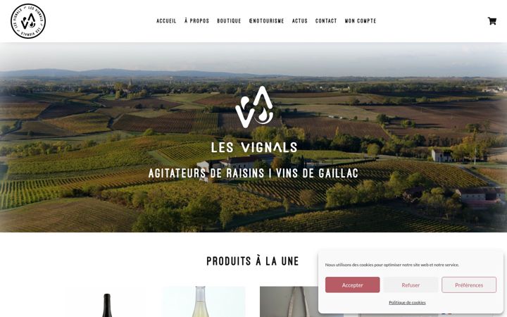 Screenshot of lesvignals.fr