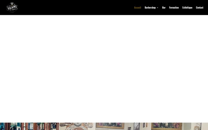 Screenshot of lesvilainsbarber.com