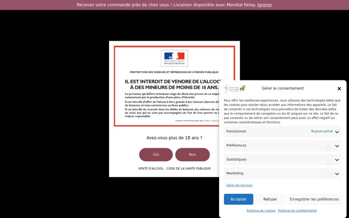 Screenshot of lesvinsdeaude.fr