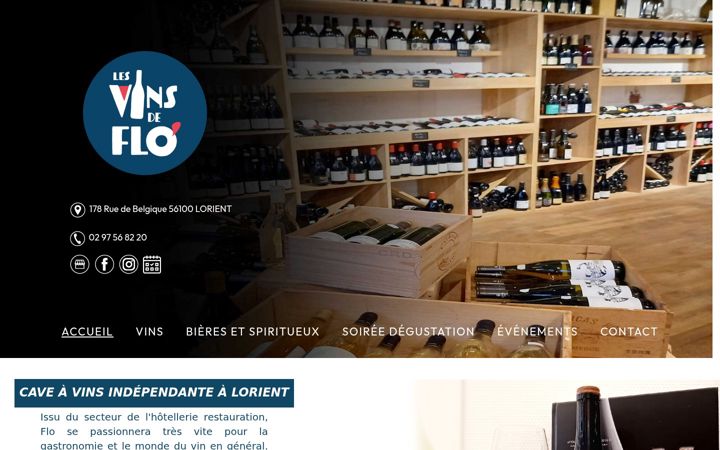 Screenshot of lesvinsdeflo.fr
