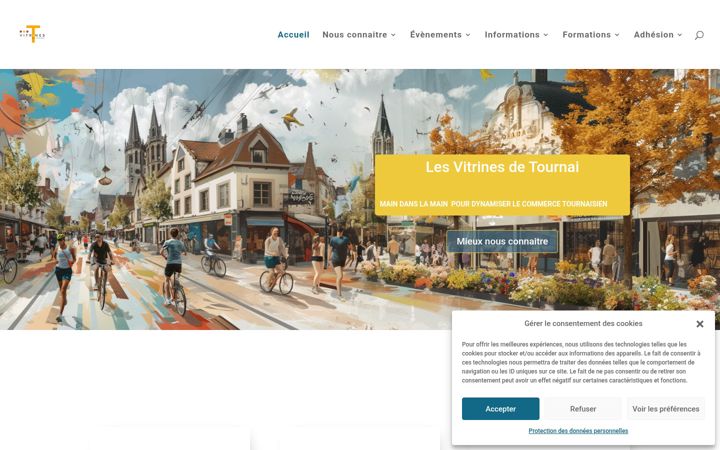 Screenshot of lesvitrinesdetournai.be