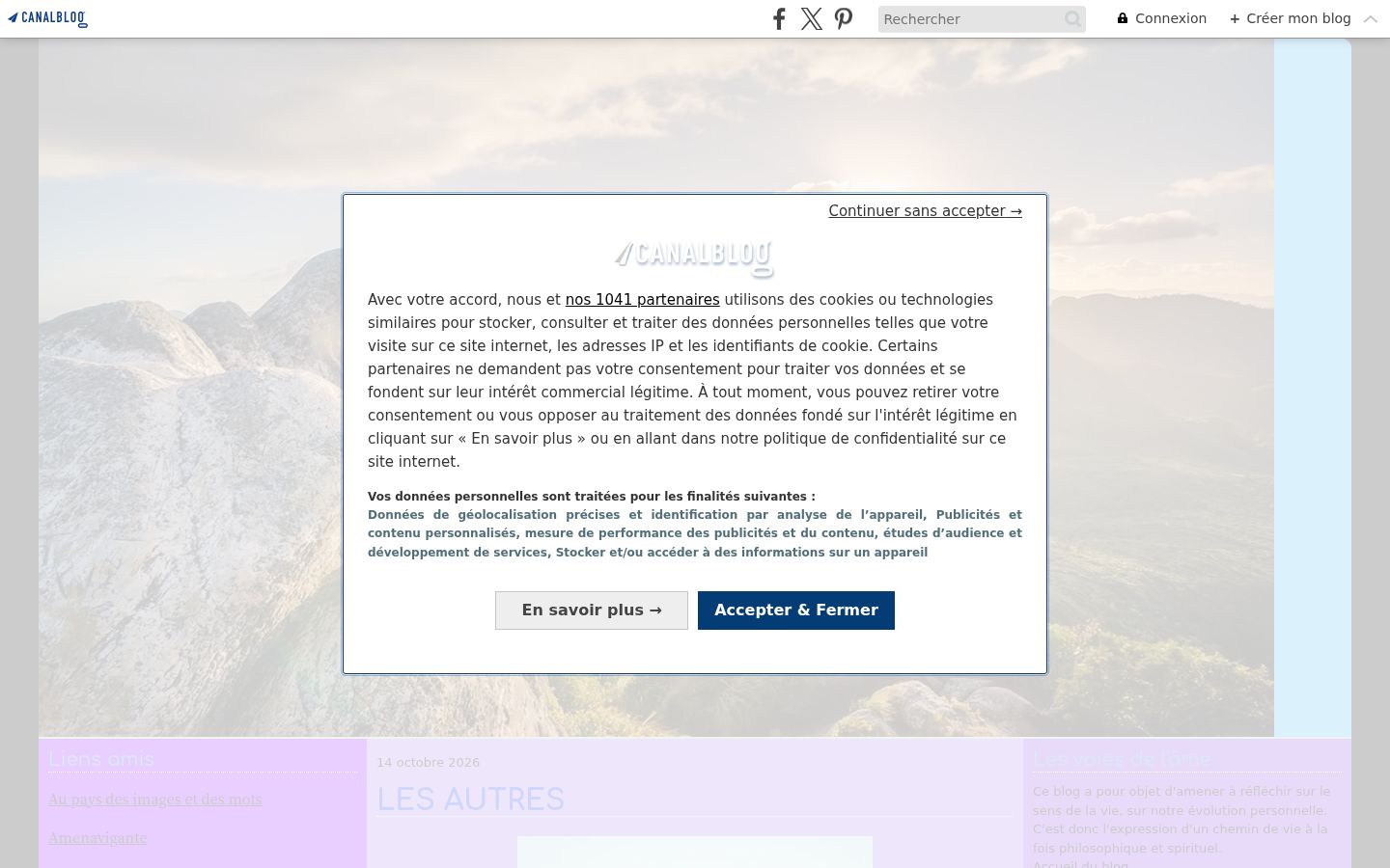 Captura de pantalla del banner de consentimiento mostrado antes de cualquier interacción