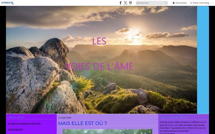 Screenshot of lesvoiesdelame.com