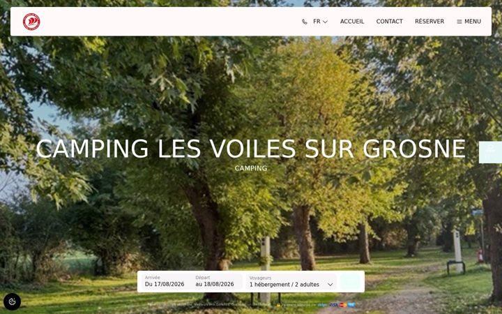 Screenshot of lesvoilessurgrosne.com