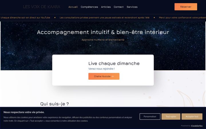 Screenshot of lesvoixdekaara.fr