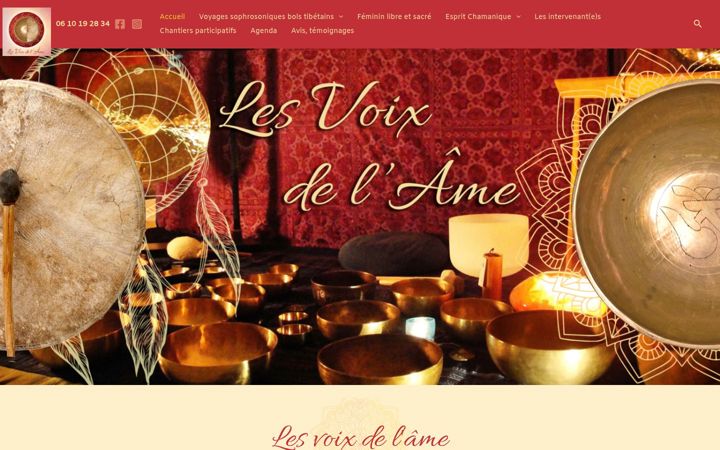 Screenshot of lesvoixdelame.com