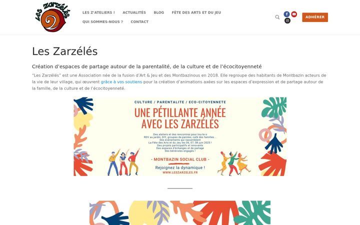 Screenshot of leszarzeles.fr