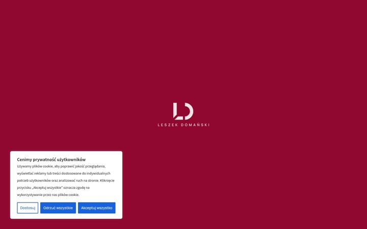 Screenshot of leszekdomanski.pl