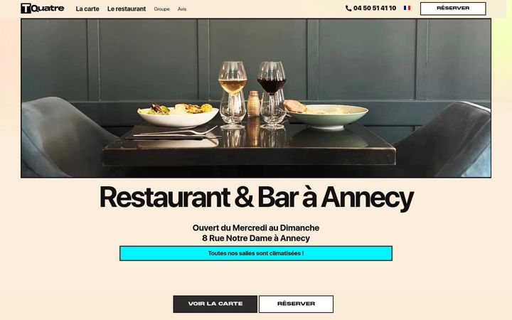 Screenshot of let4restaurant.fr