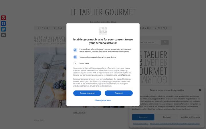 Screenshot of letabliergourmet.fr