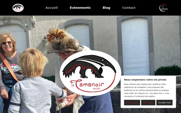 Screenshot of letamanoir.be