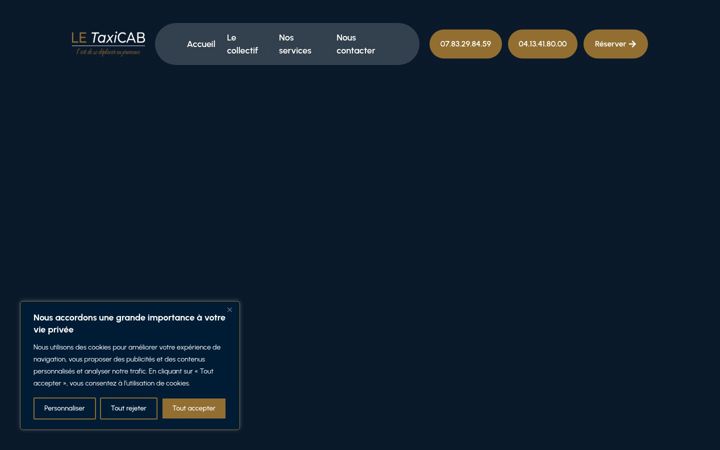 Screenshot of letaxicab.fr