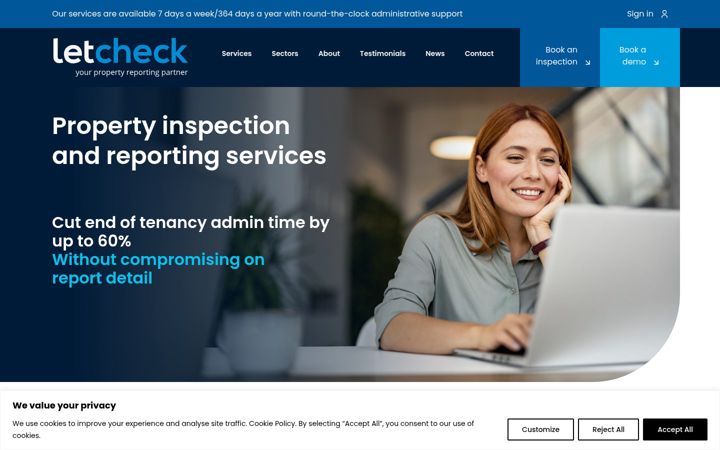 Screenshot of letcheck.co.uk