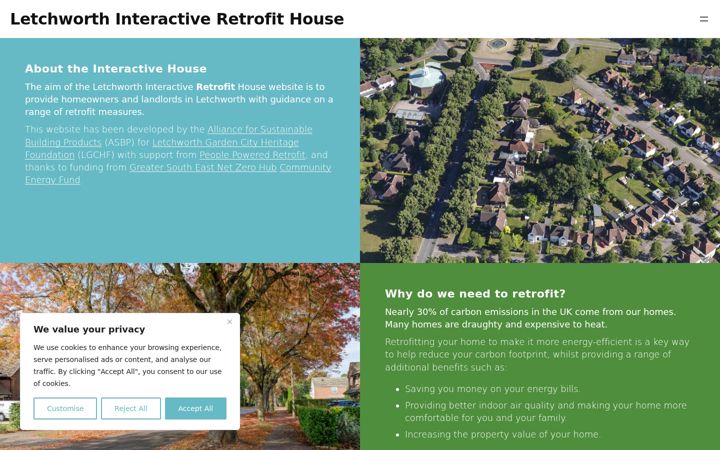 Screenshot of letchworth-retrofit-house.co.uk