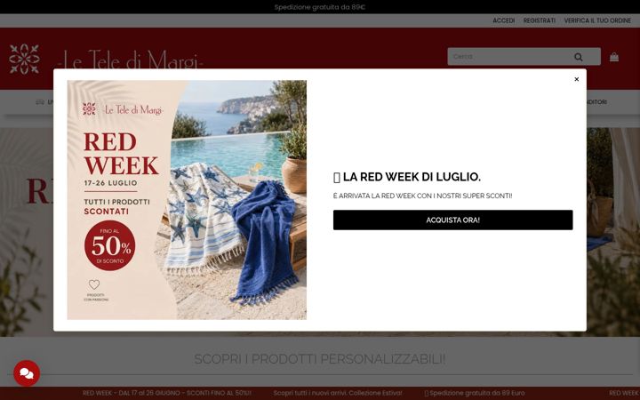 Screenshot of leteledimargi.it
