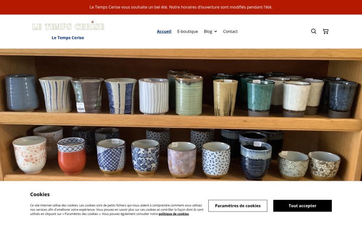 Screenshot of letempscerise.com