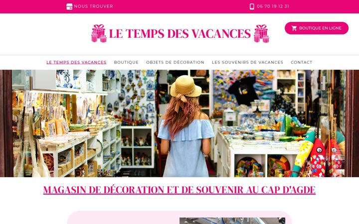 Screenshot of letempsdesvacances-cap-d-agde.fr