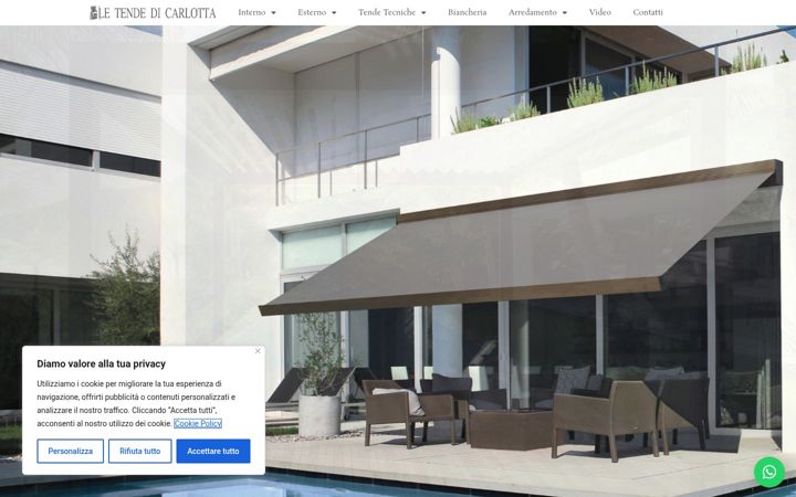 Screenshot of letendedicarlotta.com