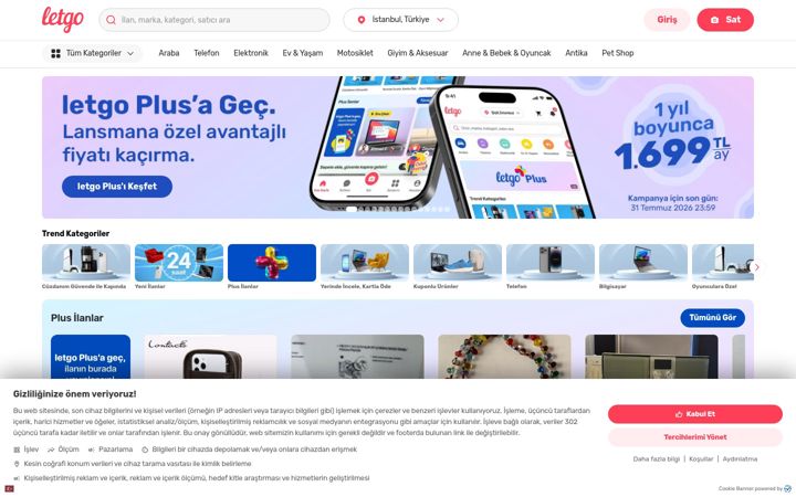 Screenshot ta' letgo.com