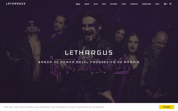 Screenshot of lethargus.com