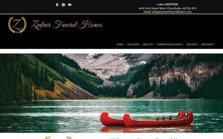 Screenshot of lethbridgefuneralhome.com
