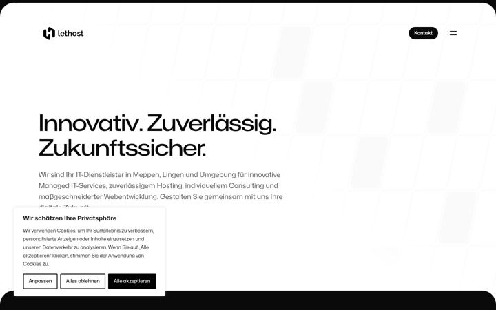 Screenshot of lethost.de