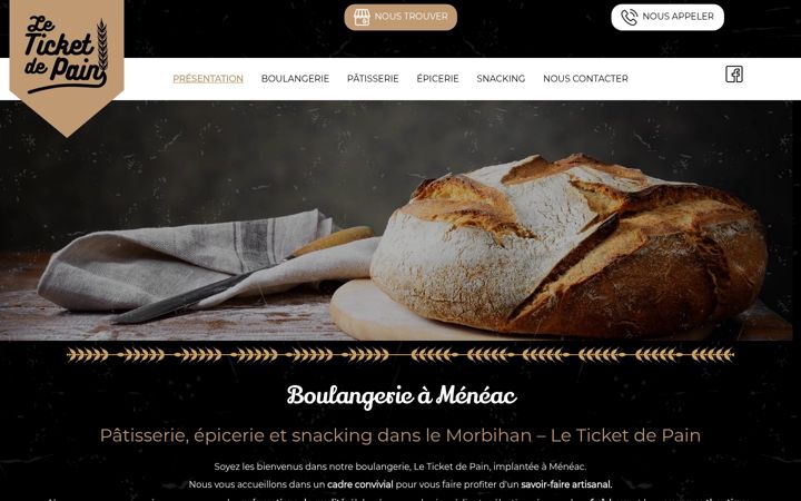 Screenshot of leticketdepain.fr