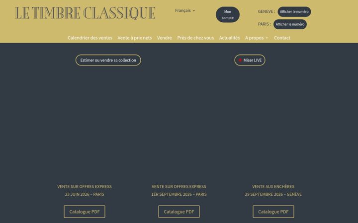 Screenshot of letimbreclassique.com