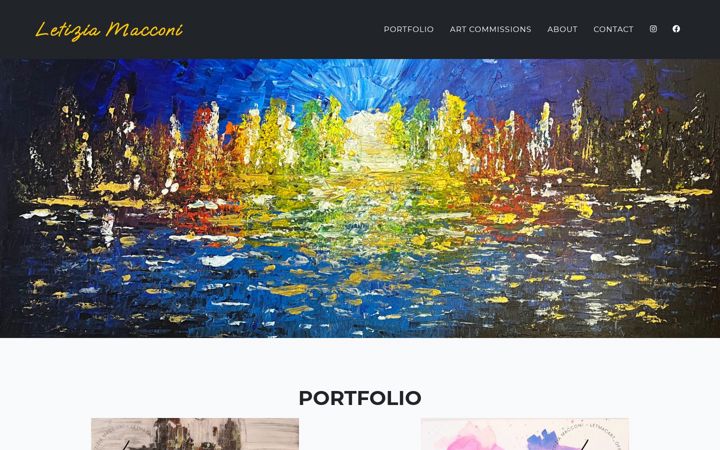 Screenshot of letiziamacconi.it