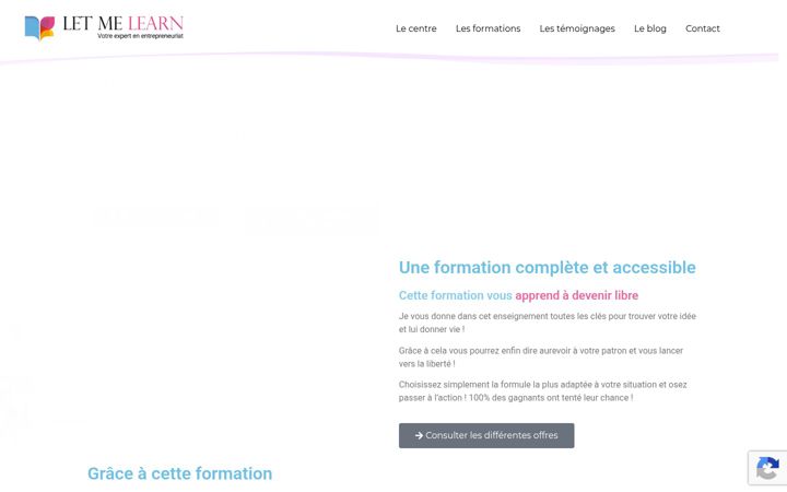 Screenshot of letmelearn.fr