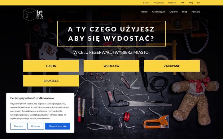 Screenshot of letmeout.pl