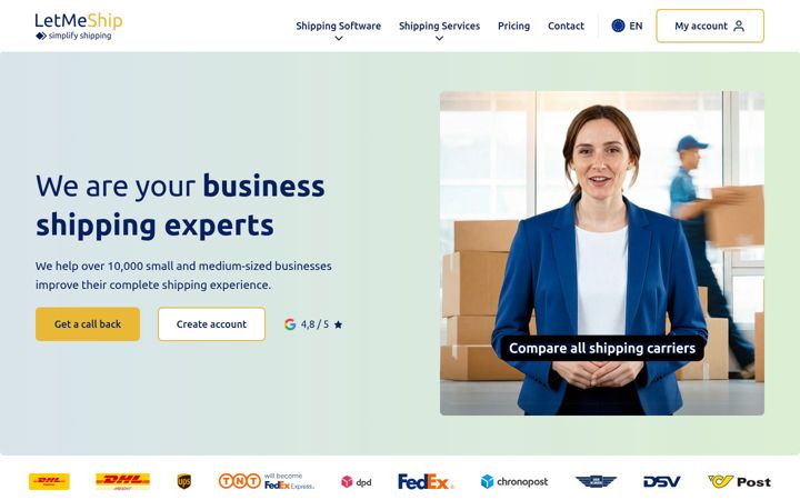 Screenshot of letmeship.com