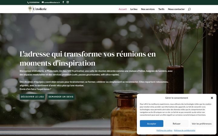 Screenshot of letoilerie.fr
