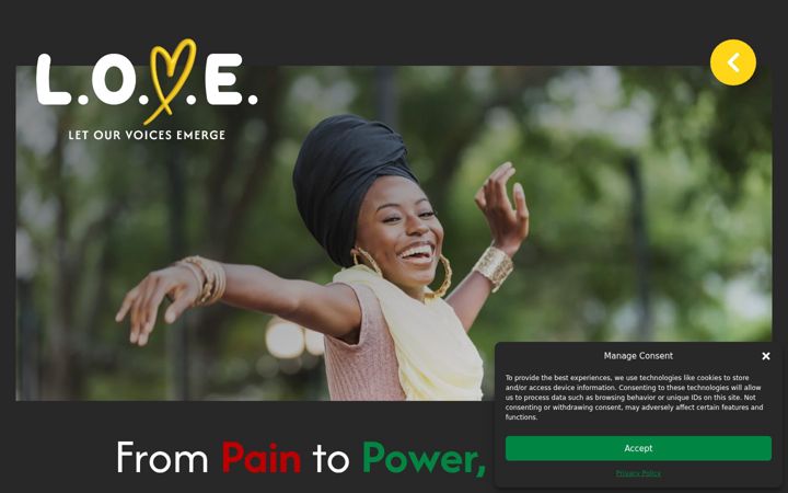 Screenshot of letourvoicesemerge.org