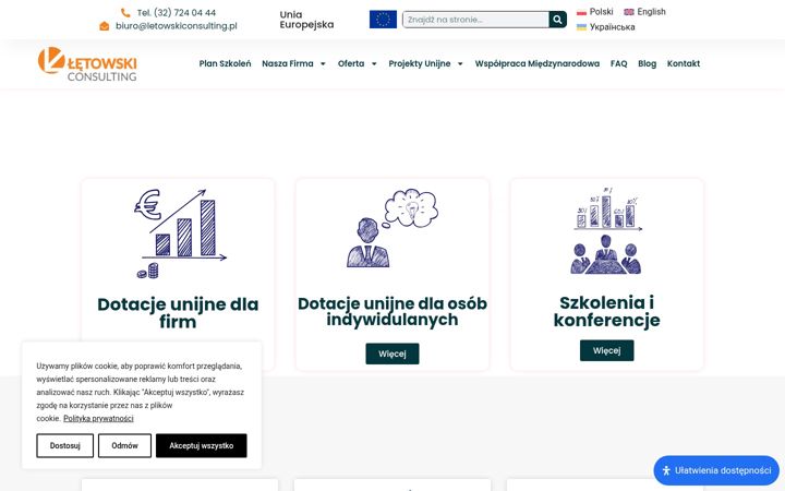 Screenshot of letowskiconsulting.pl