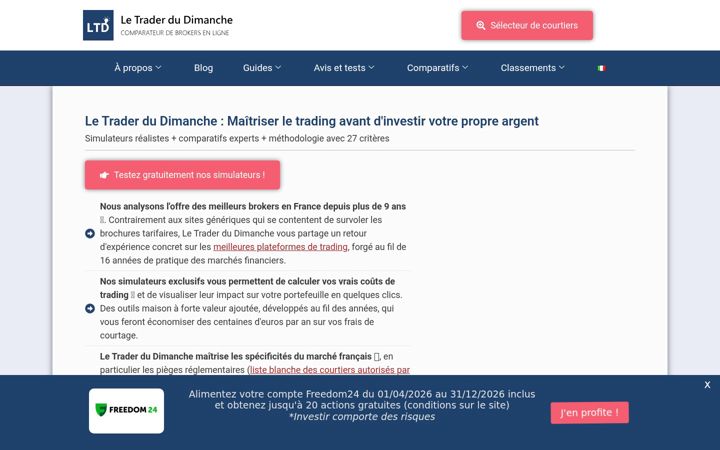 Screenshot of letraderdudimanche.com