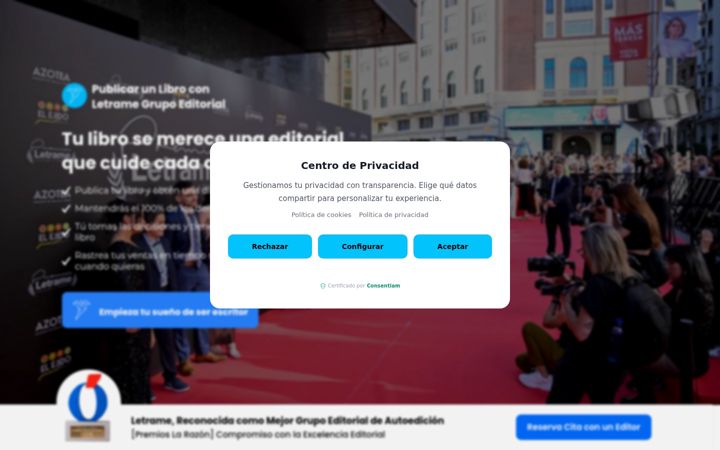 Screenshot of letrame.com