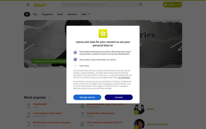 Ekrānuzņēmums no letras.com