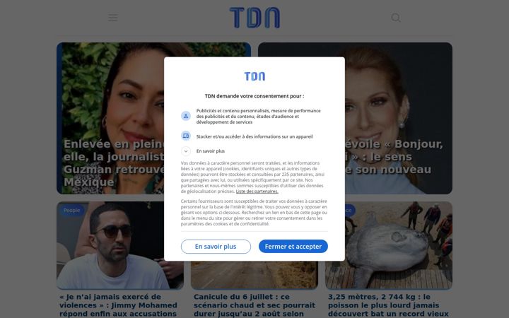 Screenshot of letribunaldunet.fr