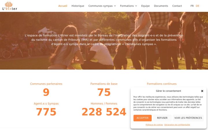 Screenshot of letrier.ch