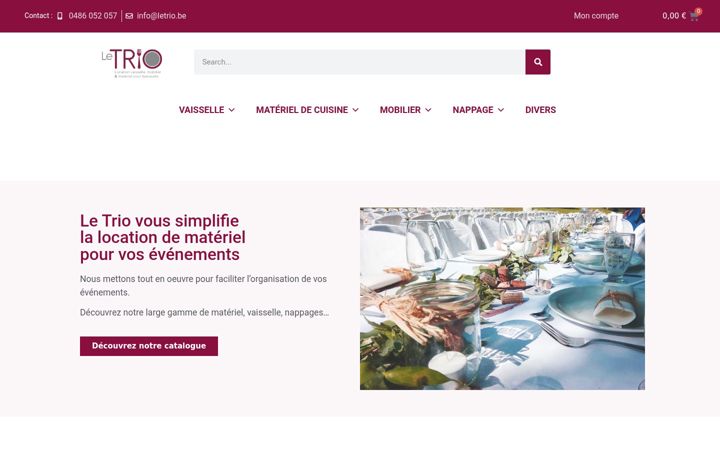 Screenshot of letrio.be