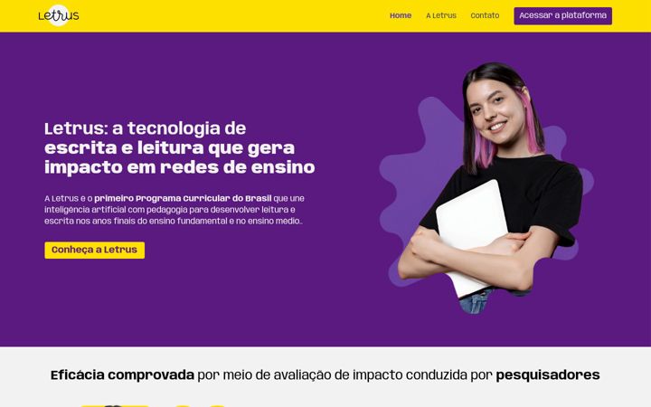 Screenshot of letrus.com