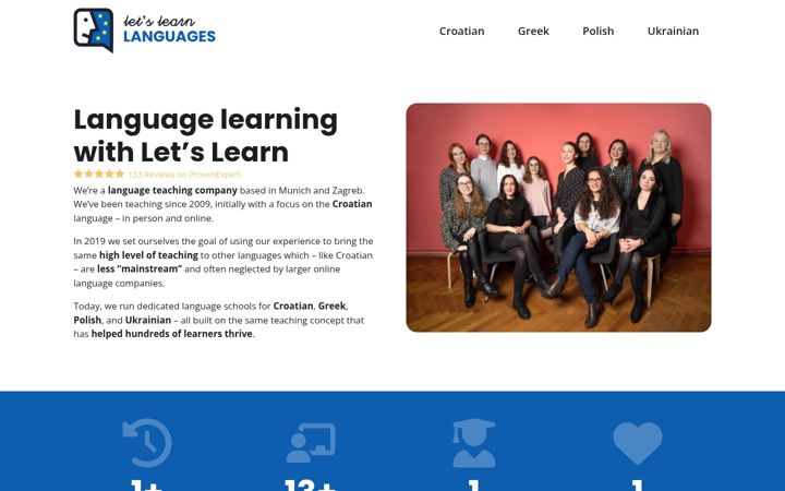 Screenshot of lets-learn.eu