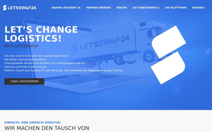 Screenshot of lets-swap24.de
