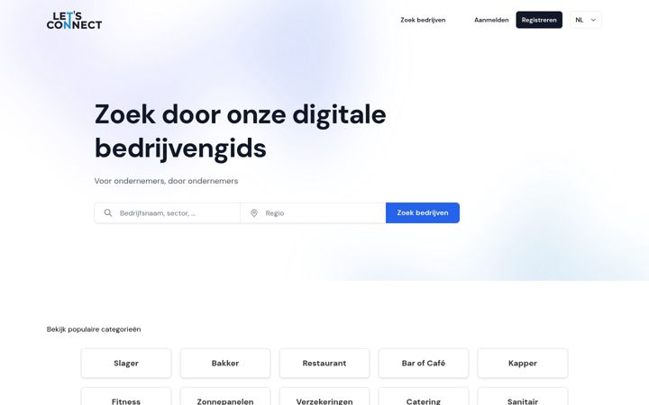 Screenshot of letsconnect.be