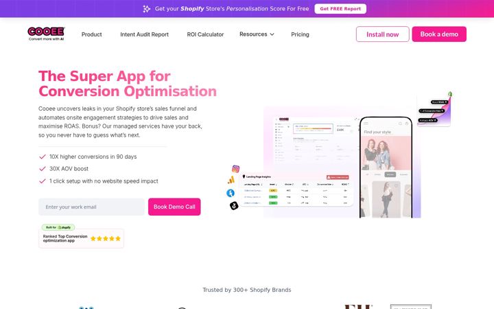 Screenshot of letscooee.com